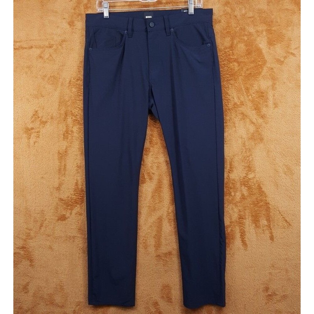HUGO BOSS Pants Mens Size 32x32 Navy Performance Tech Trouser DELAWARE $178